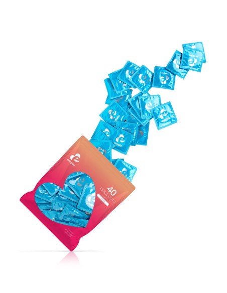 40 préservatifs Ribs and Dots - EasyGlide